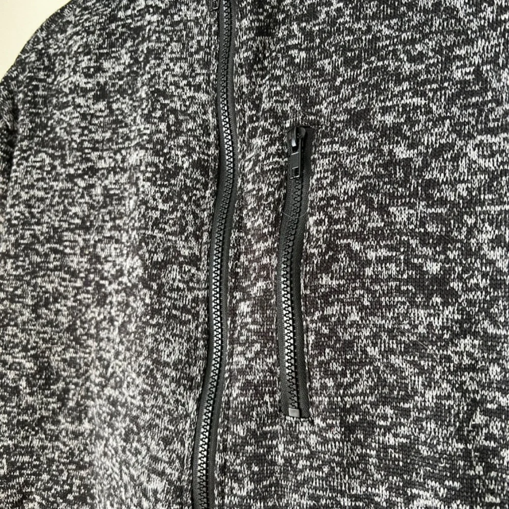Craft + Flow Men's Full Zip Hoodie Large Black Gray Lightweight Athleisure